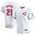 Odoa C.Reds #21 Hunter Greene Player White Limited Home Stitched Jerseys