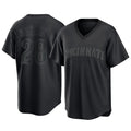 Odoa C.Reds #28 Eugenio Su¡§¡érez Player Black T-shirt Game Home Stitched Jerseys