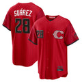 Odoa C.Reds #28 Eugenio Su¡§¡érez Player Red 2026 City Connect Home Game Stitched Jerseys