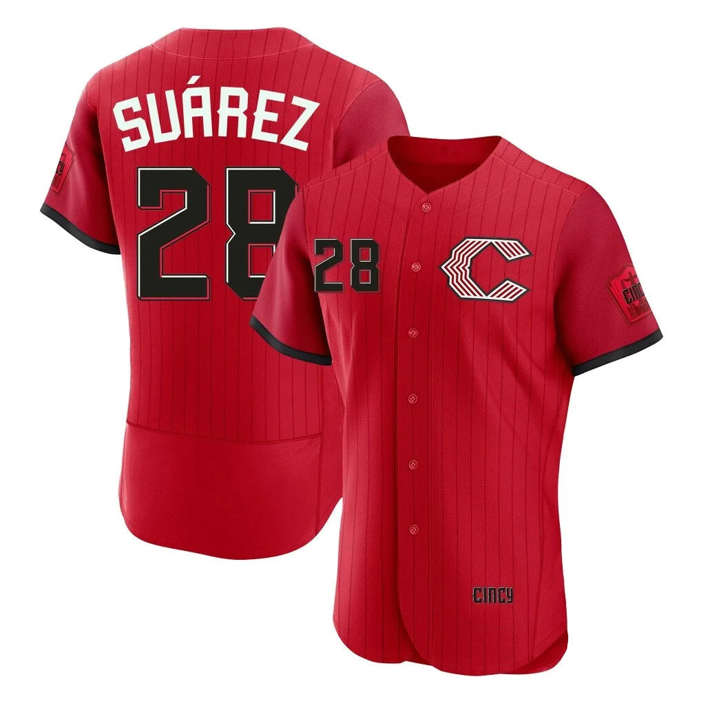 Odoa C.Reds #28 Eugenio Su¡§¡érez Player Red 2026 City Connect Limited Elite Home Stitched Jerseys