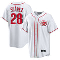 Odoa C.Reds #28 Eugenio Su¡§¡érez Player White Game Home Stitched Jerseys