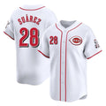 Odoa C.Reds #28 Eugenio Su¡§¡érez Player White Home Limited Stitched Jerseys