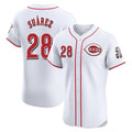 Odoa C.Reds #28 Eugenio Su¡§¡érez Player White Limited Elite Home Stitched Jerseys