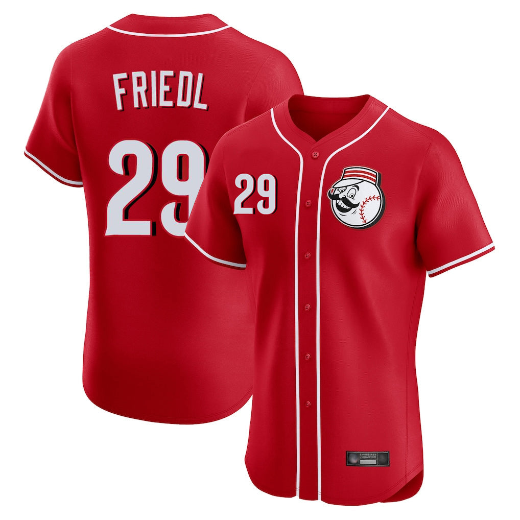 Odoa C.Reds #29 TJ Friedl Player Red Limited Elite Home Game Stitched Jerseys