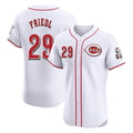 Odoa C.Reds #29 TJ Friedl Player White Limited Elite Home Stitched Jerseys