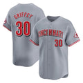 Odoa C.Reds #30 Ken Griffey Player Gray Home Limited Stitched Jerseys