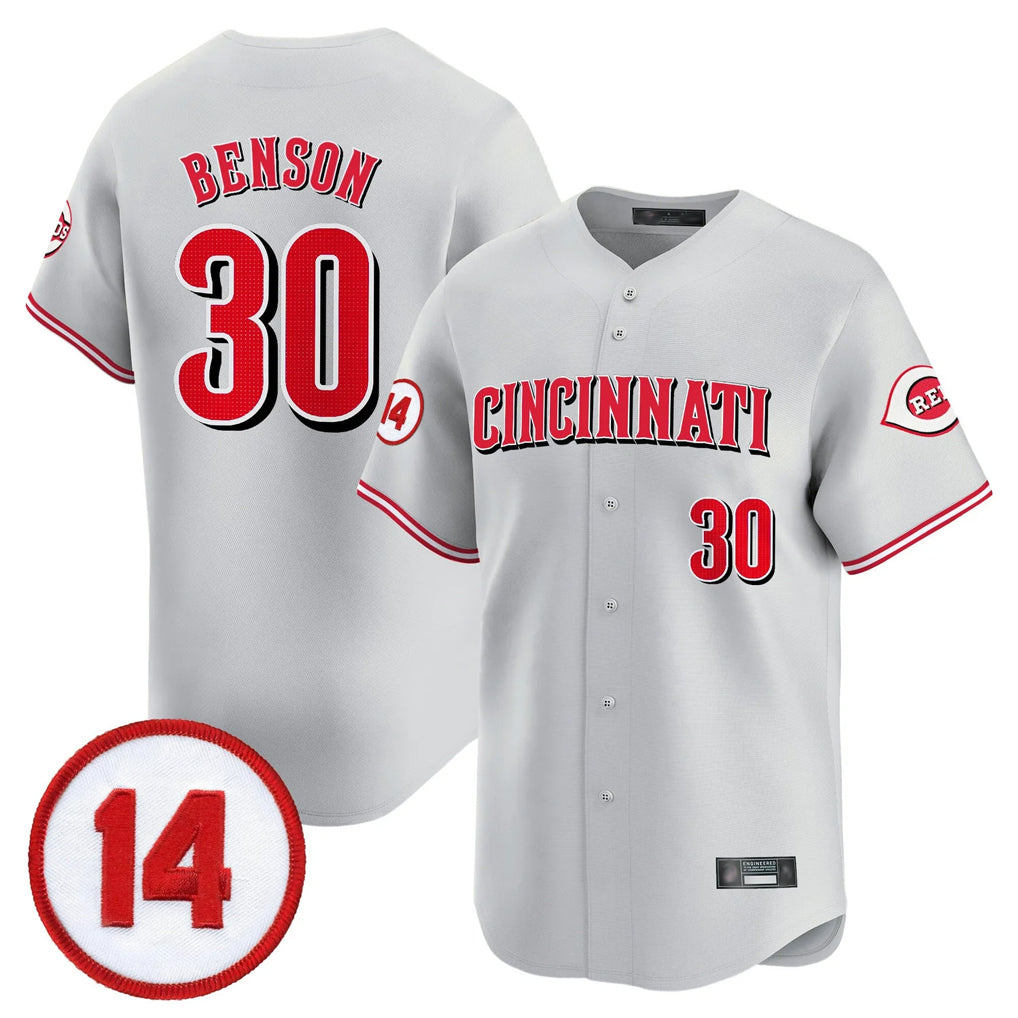 Odoa C.Reds #30 Ken Griffey Player Gray Vapor Premier Limited Home Stitched Jerseys