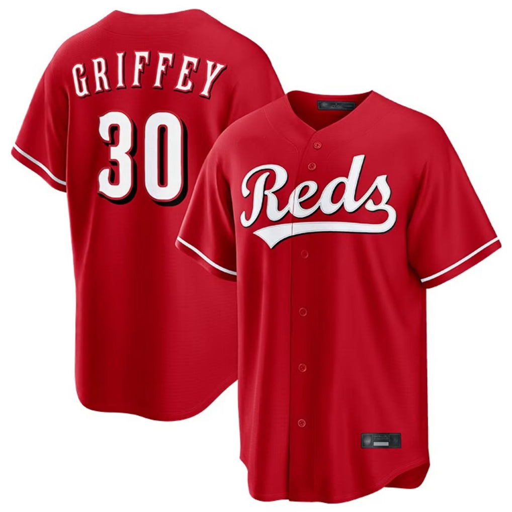 Odoa C.Reds #30 Ken Griffey Player Red Home Game Stitched Jerseys