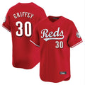 Odoa C.Reds #30 Ken Griffey Player Red Home Limited Stitched Jerseys