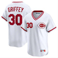 Odoa C.Reds #30 Ken Griffey Player White Cooperstown Collection Limited T-shirt Home Stitched Jerseys