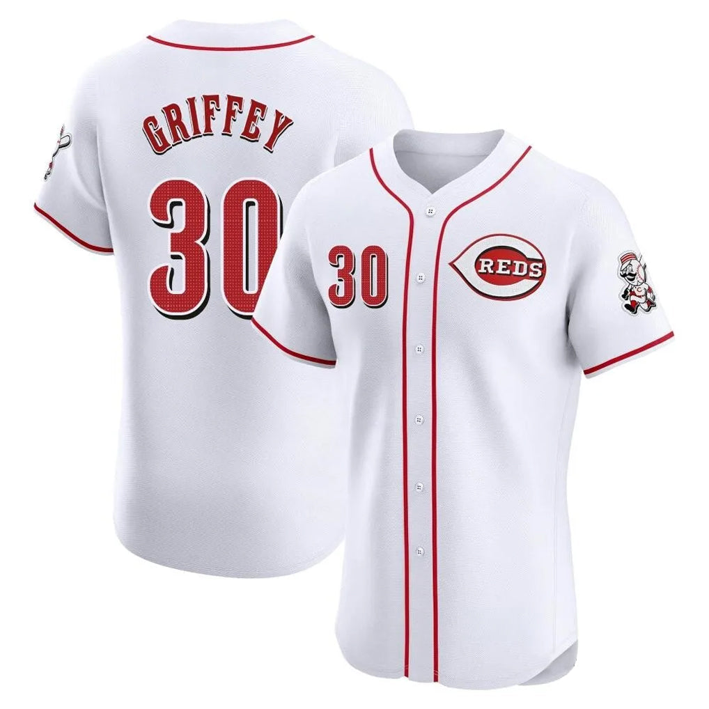 Odoa C.Reds #30 Ken Griffey Player White Limited Elite Home Stitched Jerseys
