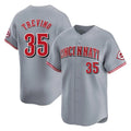 Odoa C.Reds #35 Jose Trevino Player Gray Home Limited Stitched Jerseys