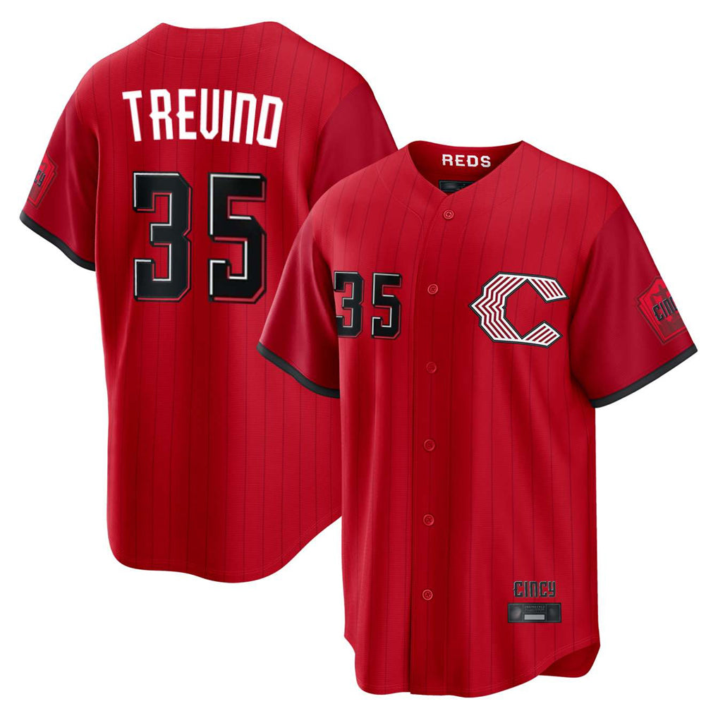 Odoa C.Reds #35 Jose Trevino Player Red 2026 City Connect Home Game Stitched Jerseys