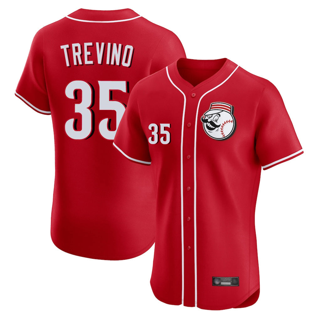 Odoa C.Reds #35 Jose Trevino Player Red Limited Elite Home Game Stitched Jerseys