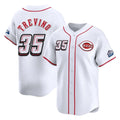 Odoa C.Reds #35 Jose Trevino Player White Speedway Classic Home Limited Stitched Jerseys