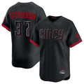 Odoa C.Reds #37 Tyler Stephenson Player Black City Connect Home Limited Stitched Jerseys