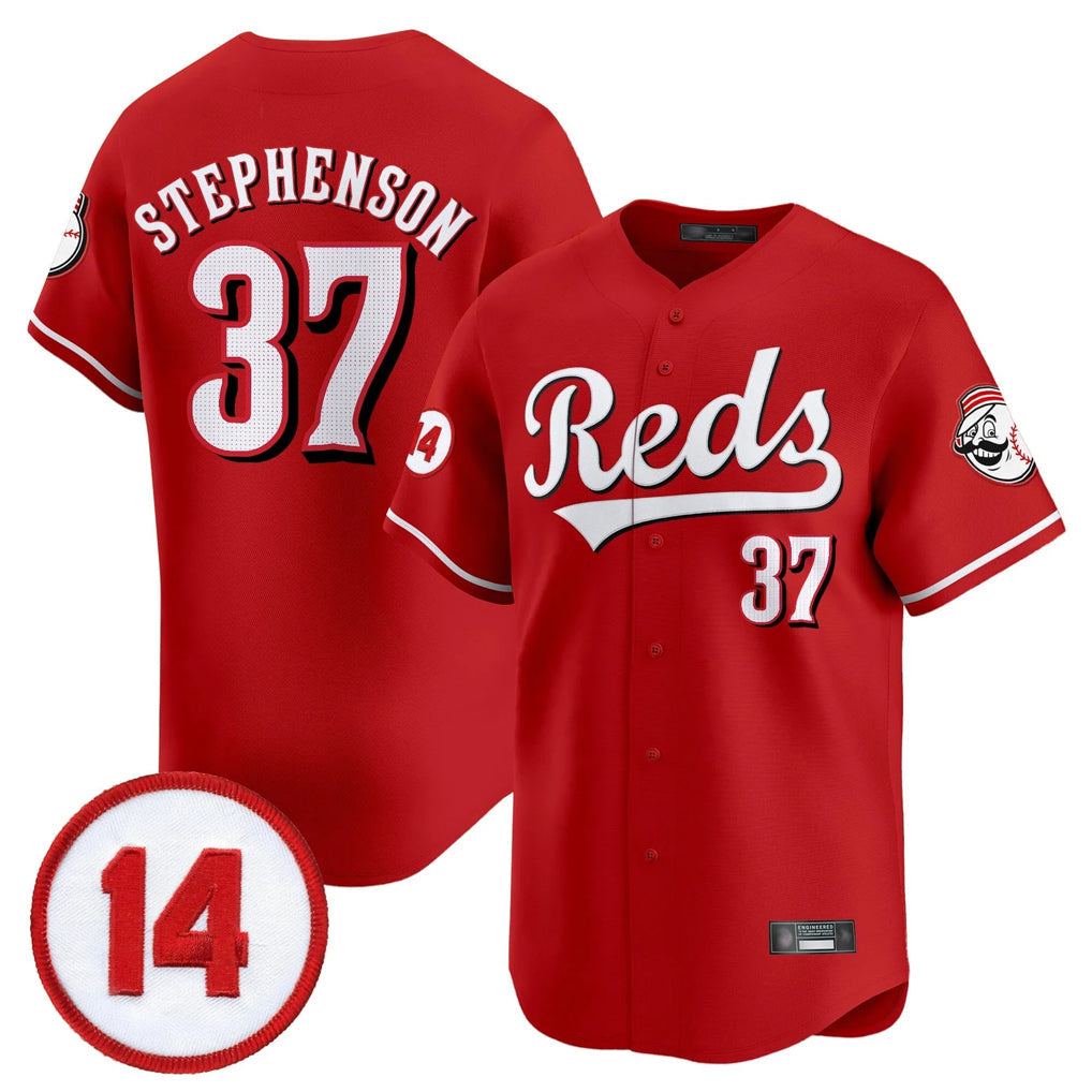 Odoa C.Reds #37 Tyler Stephenson Player Red Vapor Premier Limited Home Stitched Jerseys
