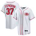 Odoa C.Reds #37 Tyler Stephenson Player White Game Home Stitched Jerseys