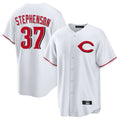 Odoa C.Reds #37 Tyler Stephenson Player White Home Game Stitched Jerseys