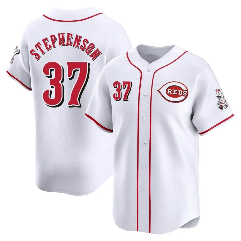 Odoa C.Reds #37 Tyler Stephenson Player White Home Limited Stitched Jerseys