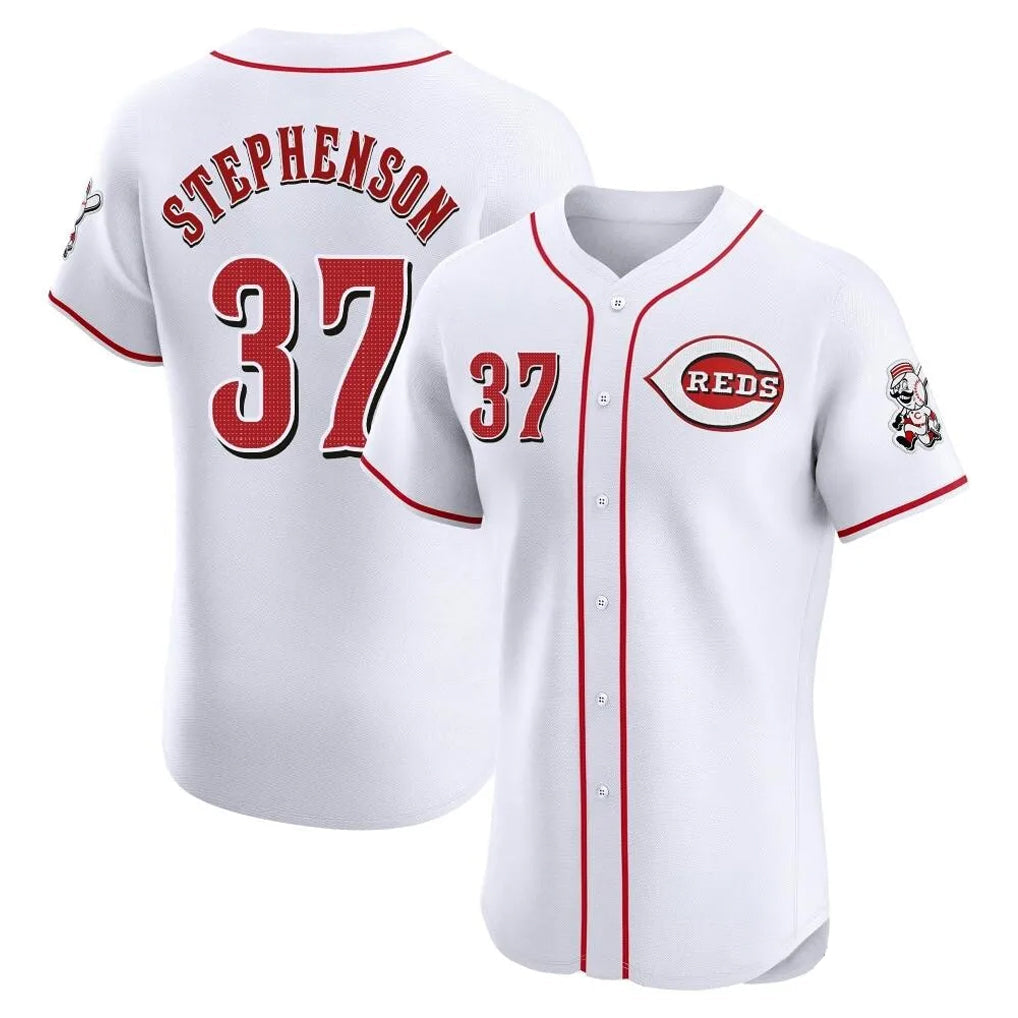Odoa C.Reds #37 Tyler Stephenson Player White Limited Elite Home Stitched Jerseys