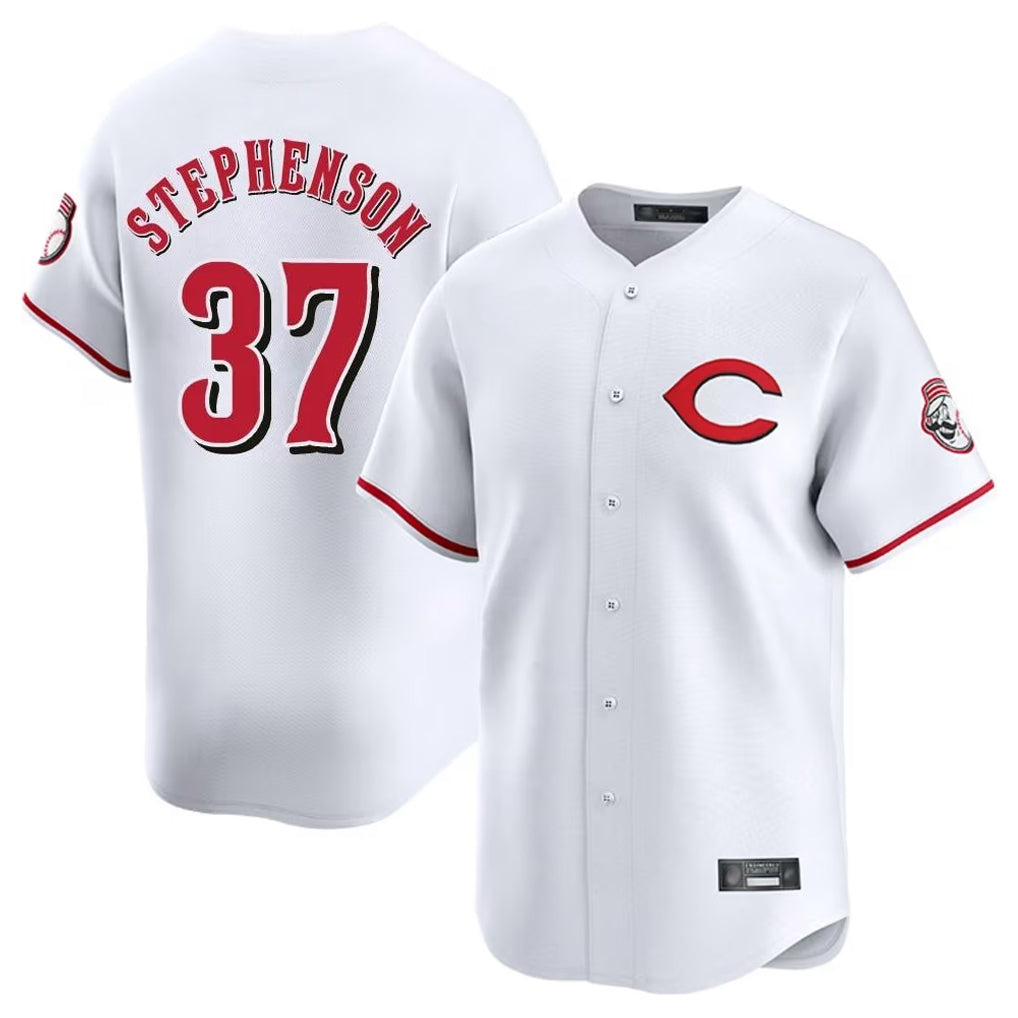 Odoa C.Reds #37 Tyler Stephenson Player White Limited Home Stitched Jerseys