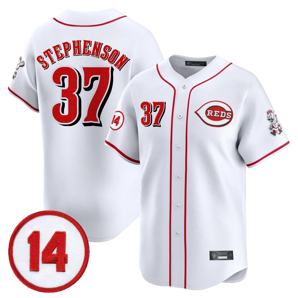 Odoa C.Reds #37 Tyler Stephenson Player White Vapor Premier Limited Home Stitched Jerseys