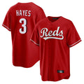 Odoa C.Reds #3 Ke'Bryan Hayes Player Red Home Game Stitched Jerseys