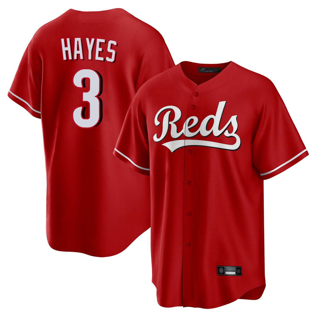 Odoa C.Reds #3 Ke'Bryan Hayes Player Red Home Game Stitched Jerseys