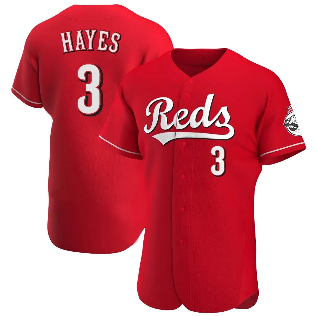 Odoa C.Reds #3 Ke'Bryan Hayes Player Red Limited Elite Home Stitched Jerseys