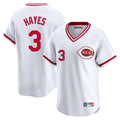 Odoa C.Reds #3 Ke'Bryan Hayes Player White Cooperstown Collection Limited T-shirt Home Stitched Jerseys