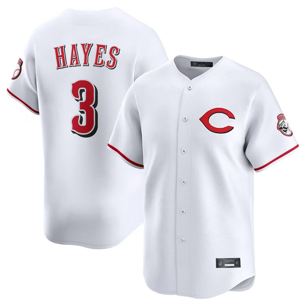 Odoa C.Reds #3 Ke'Bryan Hayes Player White Limited Home Stitched Jerseys
