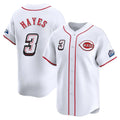 Odoa C.Reds #3 Ke'Bryan Hayes Player White Speedway Classic Home Limited Stitched Jerseys