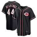Odoa C.Reds #44 Elly De La Cruz Player Black Fashion Out Home Game Stitched Jerseys