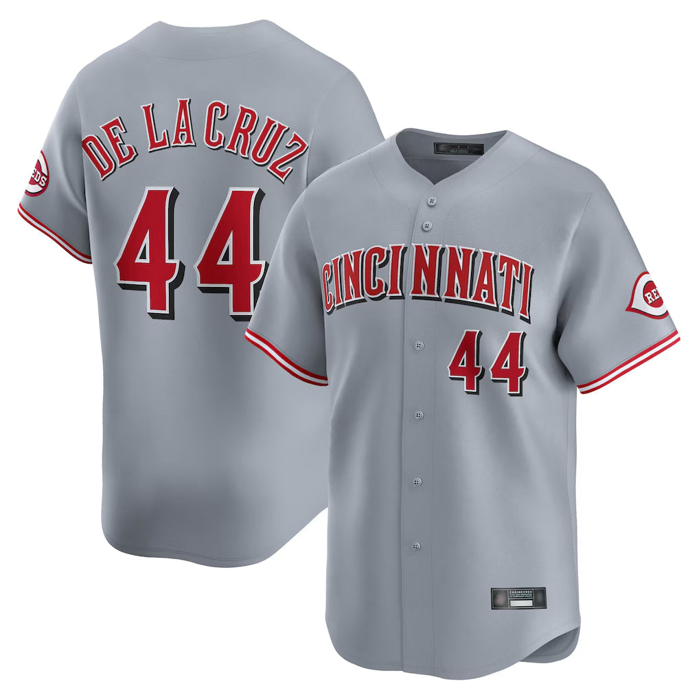 Odoa C.Reds #44 Elly De La Cruz Player Gray Home Limited Stitched Jerseys