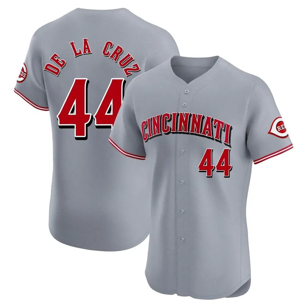 Odoa C.Reds #44 Elly De La Cruz Player Gray Limited Elite Home Stitched Jerseys