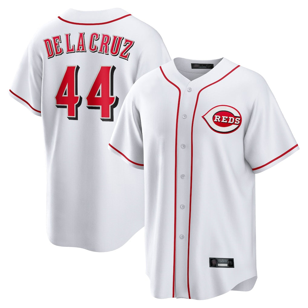 Odoa C.Reds #44 Elly De La Cruz Player White Game Home Stitched Jerseys