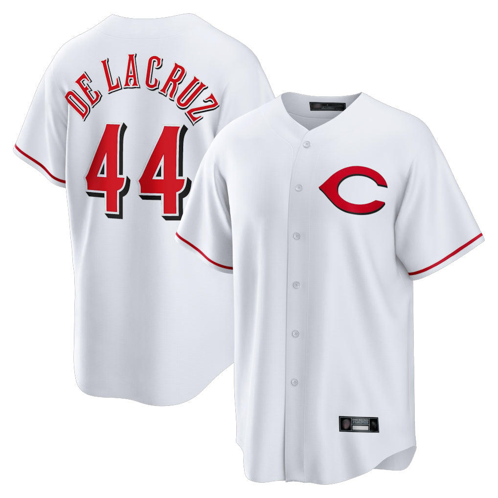 Odoa C.Reds #44 Elly De La Cruz Player White Home Game Stitched Jerseys