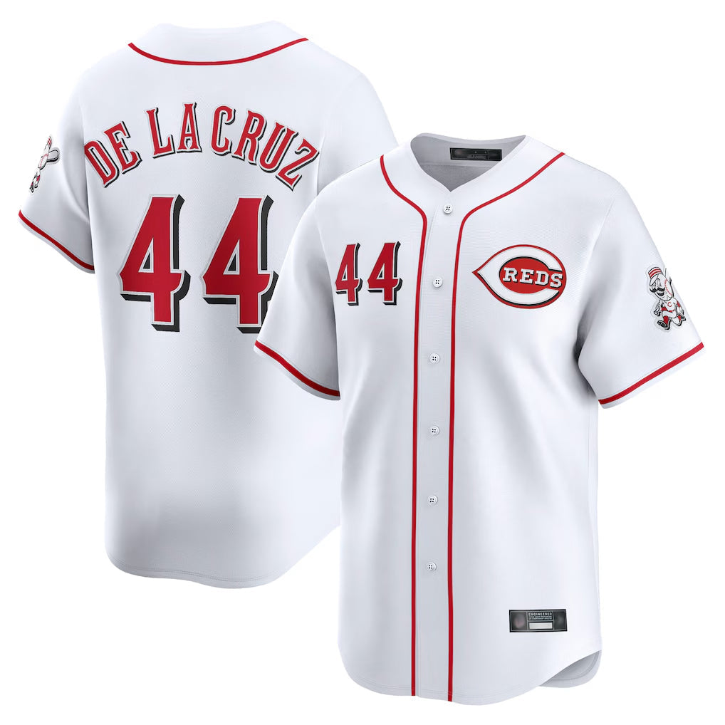 Odoa C.Reds #44 Elly De La Cruz Player White Home Limited Stitched Jerseys
