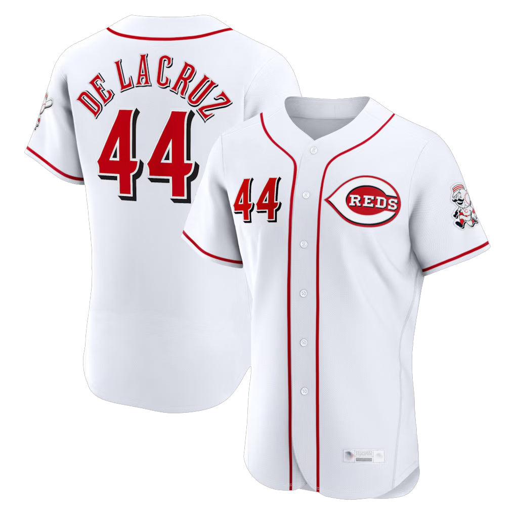 Odoa C.Reds #44 Elly De La Cruz Player White Limited Elite Home Stitched Jerseys