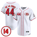 Odoa C.Reds #44 Elly De La Cruz Player White Vapor Premier Limited Home Stitched Jerseys
