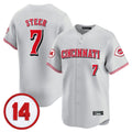 Odoa C.Reds #7 Spencer Steer Player Gray Vapor Premier Limited Home Stitched Jerseys