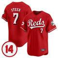 Odoa C.Reds #7 Spencer Steer Player Red Vapor Premier Limited Home Stitched Jerseys