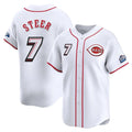 Odoa C.Reds #7 Spencer Steer Player White Speedway Classic Home Limited Stitched Jerseys