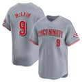 Odoa C.Reds #9 Matt McLain Player Gray Home Limited Stitched Jerseys