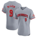 Odoa C.Reds #9 Matt McLain Player Gray Limited Elite Home Stitched Jerseys