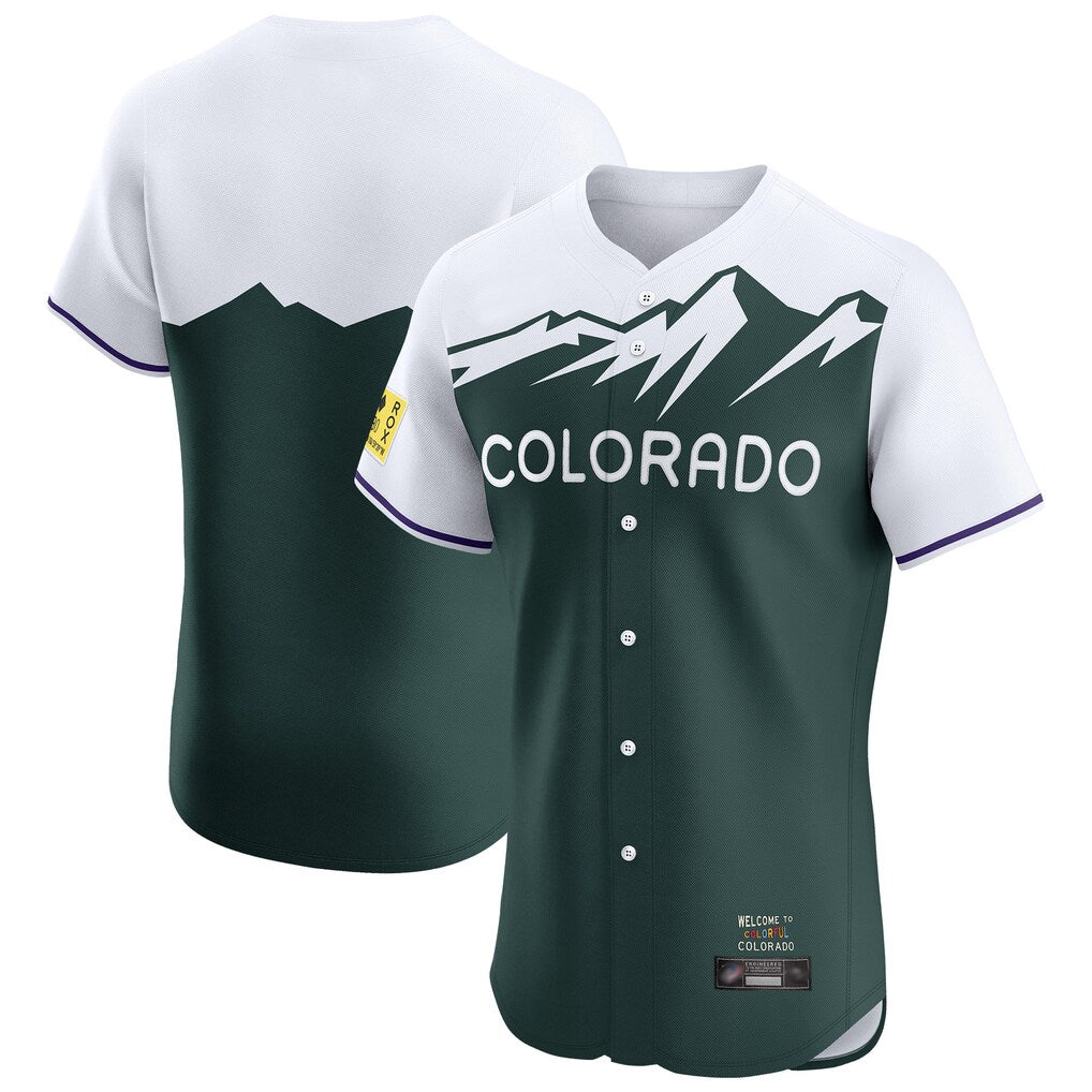 Odoa C.Rockies Green City Connect Limited Elite Home Blank Player Stitched Jerseys
