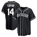 Odoa C.Rockies #14 Ezequiel Tovar Player Black Fashion Out Home Game Stitched Jerseys