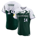 Odoa C.Rockies #14 Ezequiel Tovar Player Green City Connect Limited Elite Home Stitched Jerseys