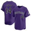Odoa C.Rockies #14 Ezequiel Tovar Player Purple Limited Home Stitched Jerseys